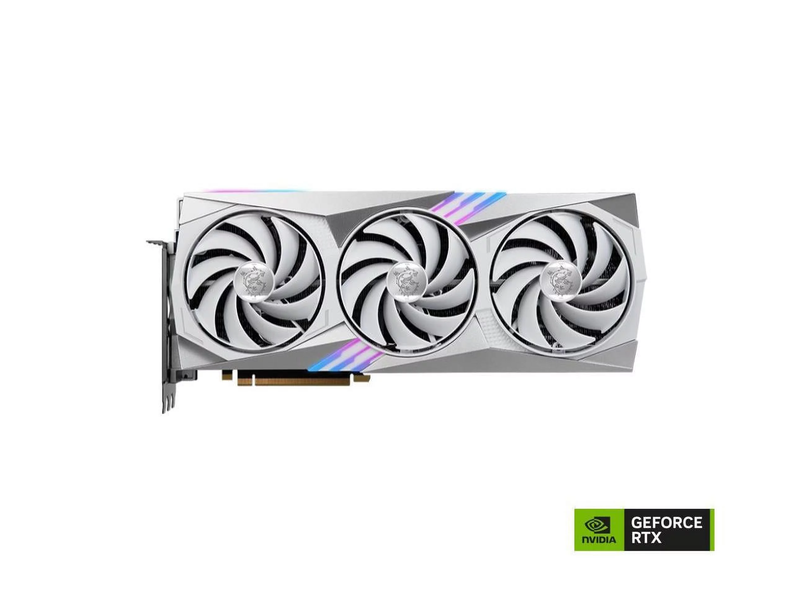 MSI Gaming GeForce RTX 4070 Ti 12GB GDDR6X PCI Express 4.0 ATX Video Card RTX 4070 Ti GAMING TRIO WHITE 12G