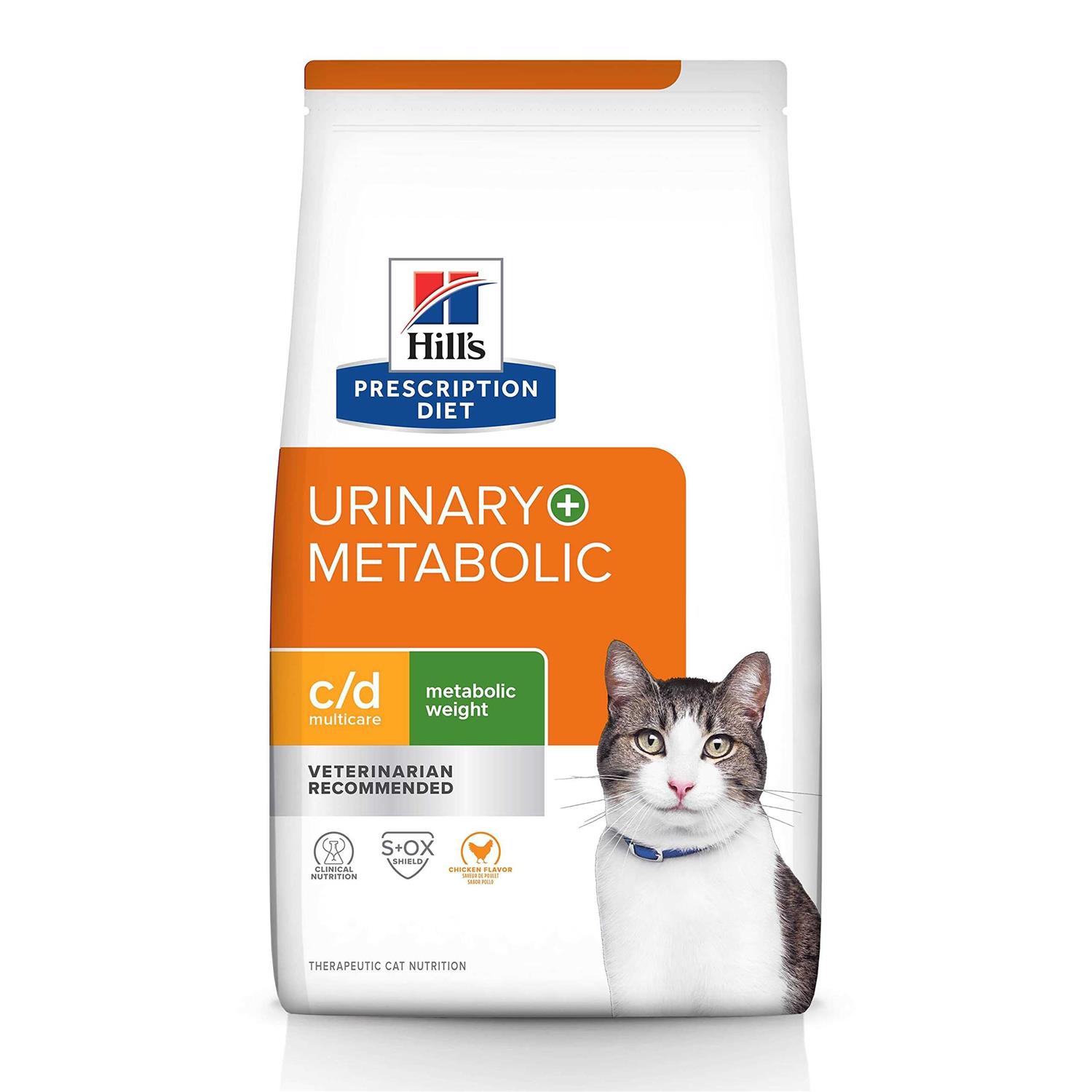 Hill's Prescription Diet Metabolic + Urinary Weight + Urinary Care Chicken Flavor Dry Cat Food - Pet Supplies online store