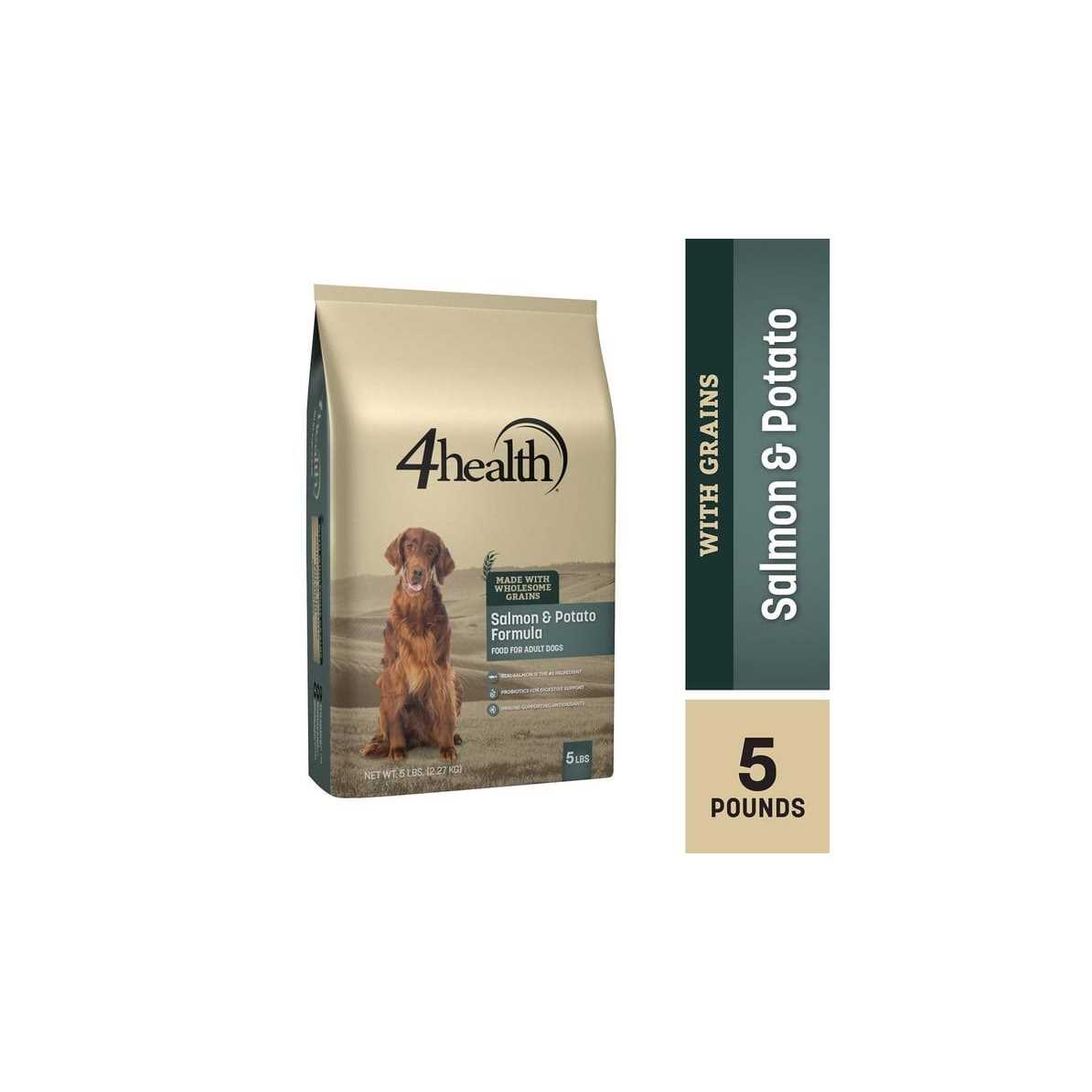 4health with Wholesome Grains Salmon Potato Formula Adult Dog Food - Pet Supplies online store