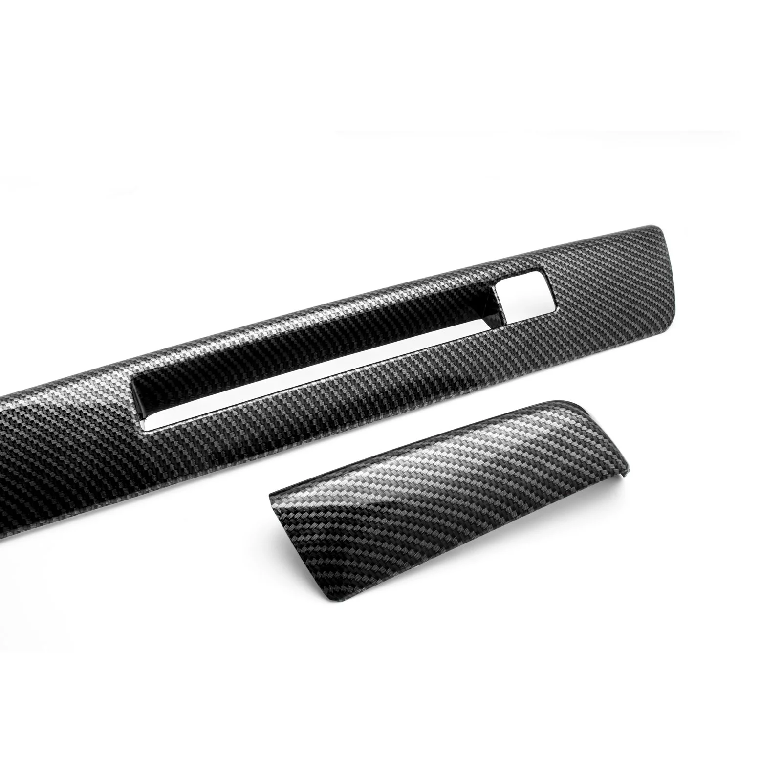 Xotic Tech 2pcs ABS Carbon Fiber Dashboard Console Panel Cover Trim Decoration for Toyota RAV4 2016-2018