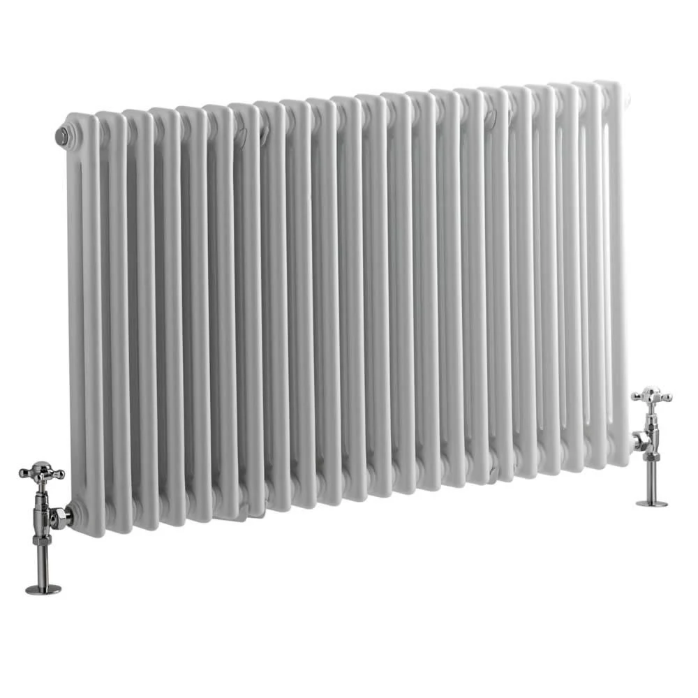 Traditional Column RADIATOR, Cast Iron Style, 23.5x22 x 39x22 in White Finish NAHB0088