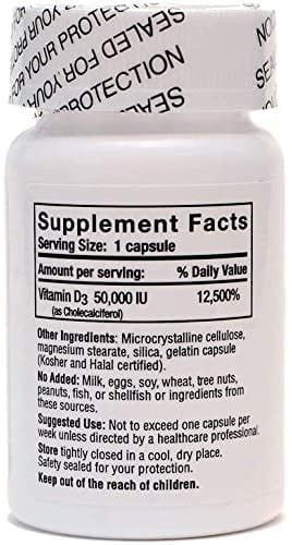 Nivagen Pharmaceuticals Vitamin D3 50,000 IU 100 ea (Pack of 4)