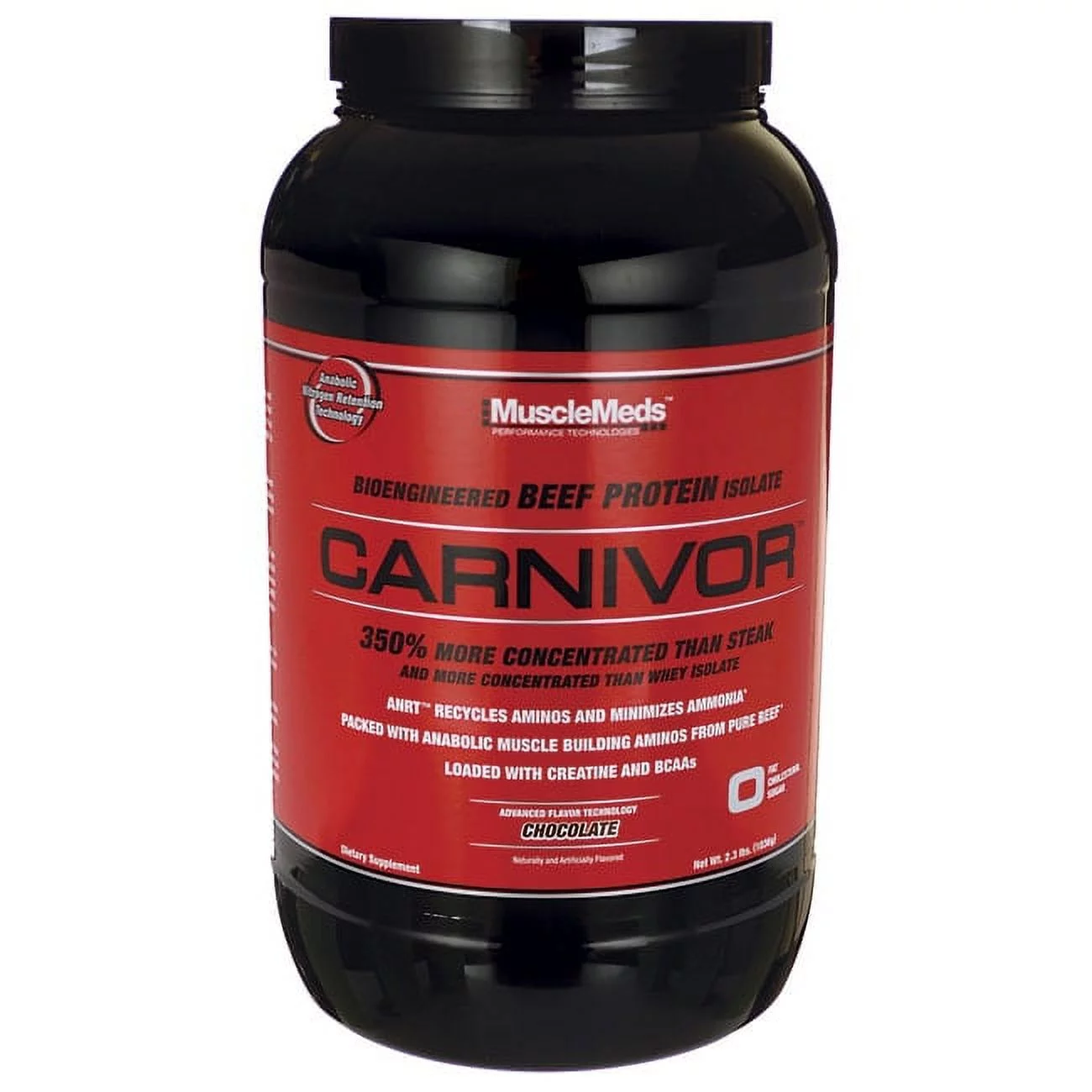 MuscleMeds Carnivor Beef Protein Isolate Chocolate 2.3 lbs Pwdr - Curated Treasures Market