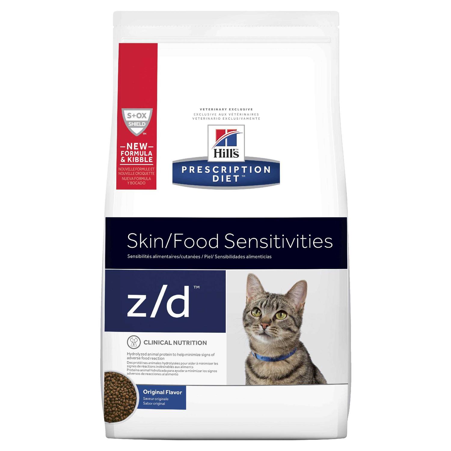 Prescription Diet z/d Skin/Food Sensitivities Feline Dry Food - Pet Supplies online store