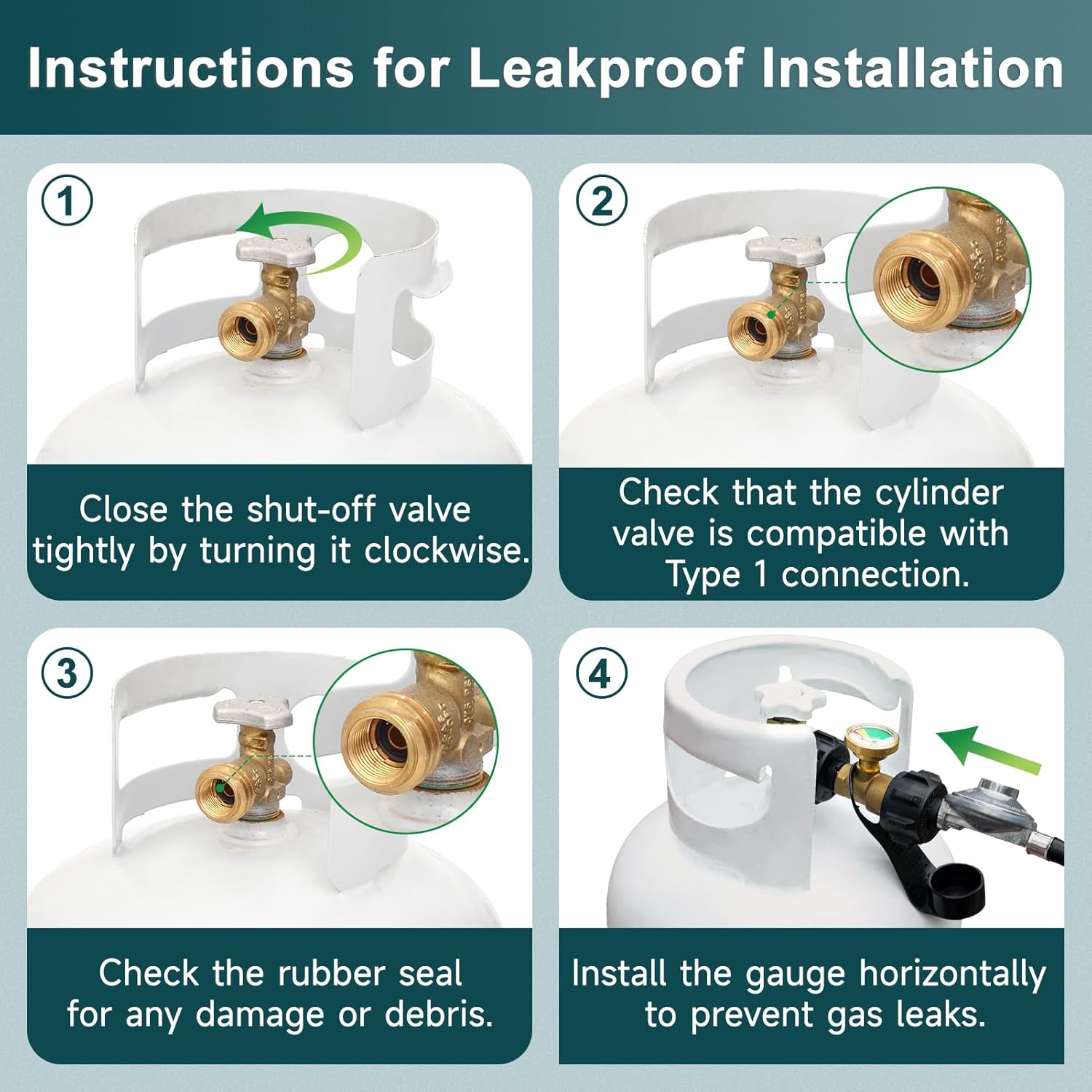 GASPRO Upgraded Propane Refill Adapter with Valve and Gauge, Fill 1 lb Bottles from 20 lb Tank, 90-Degree Elbow Design, Easy to Use, Solid Brass