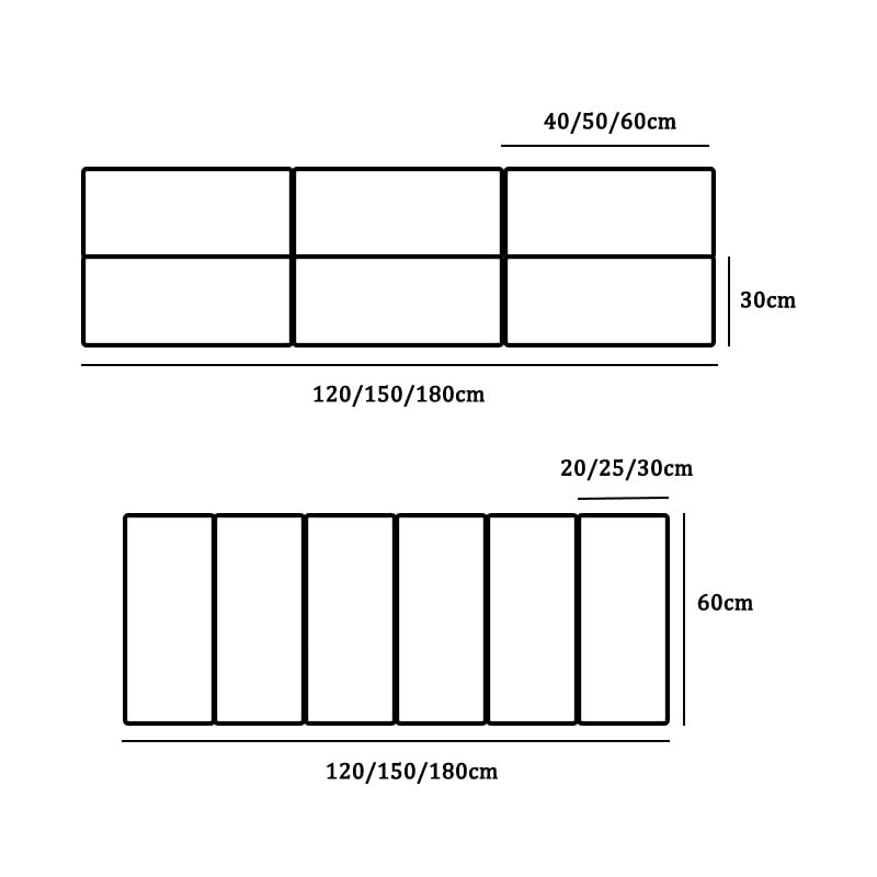 Anti Collision 3D Headboard Padding, Waterproof Upholstered Wall Stickers, Wall Protection Panels for Home Bedroom Playroom Decor(Blue,150x60cm)