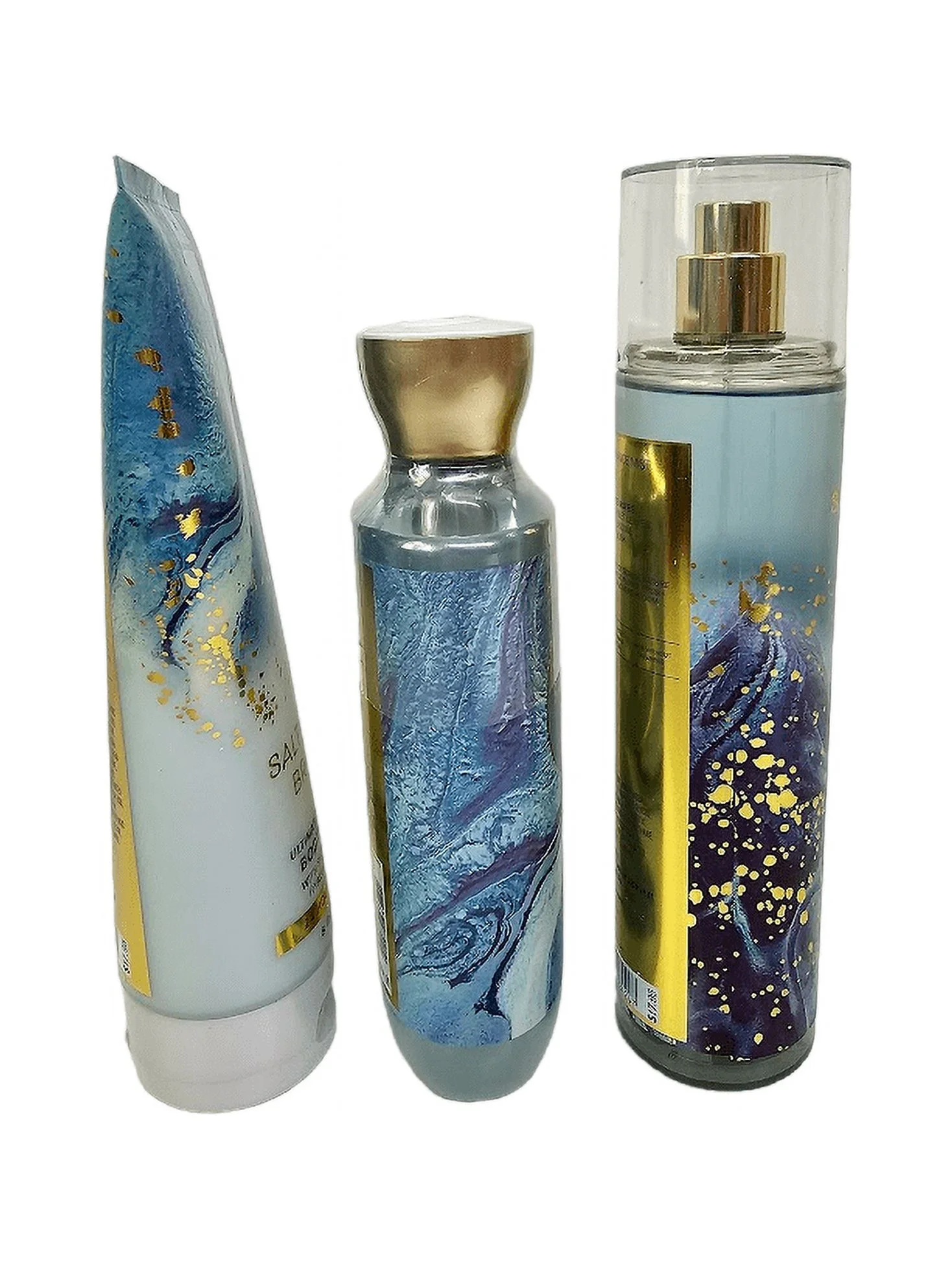 Bath and Body Works Saltwater Breeze Set of 3 Shower Gel, Body Spray and Body Lotion