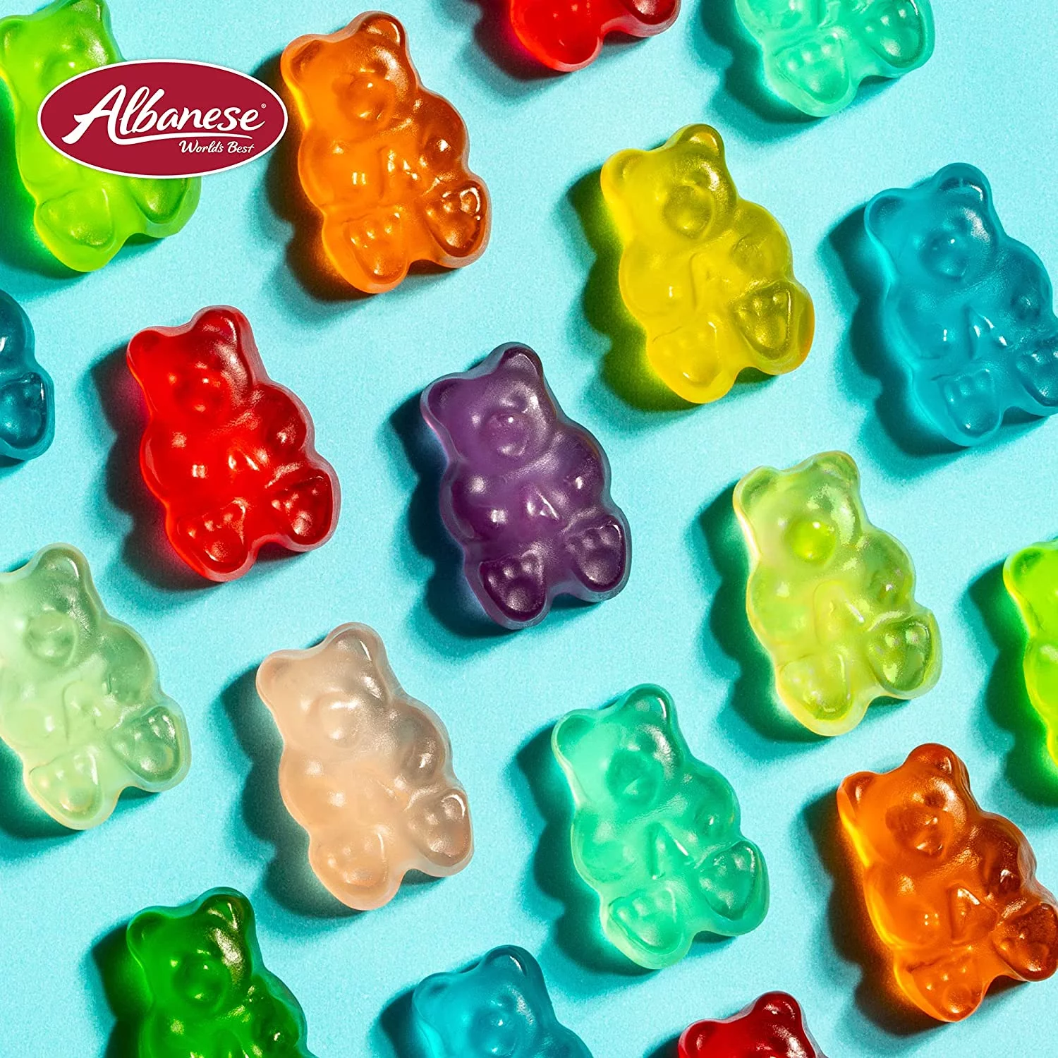 Albanese World's Best 12 Flavor Gummi Bears, 5 Pound Bag