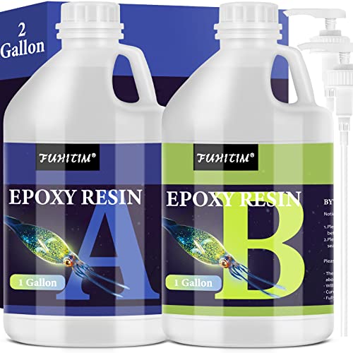 Epoxy Resin 16OZ - Crystal Clear Epoxy Resin Kit - Self-Leveling, High-Glossy, No Yellowing, No Bubbles Casting Resin Perfect for Crafts, Table Tops, DIY 1:1 Ratio