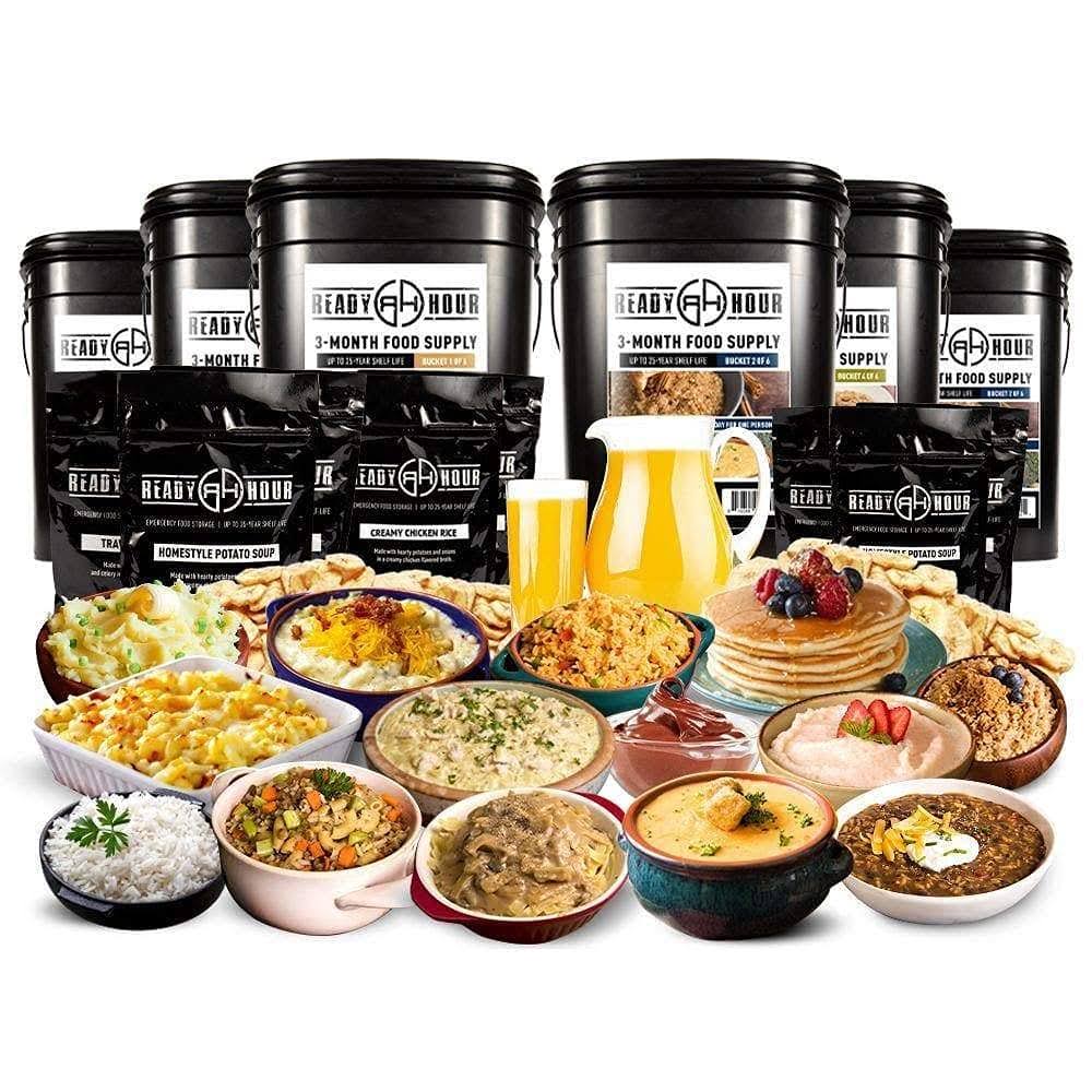 3-Month Emergency Food Supply 876 Servings - 90 Days by Ready Hour