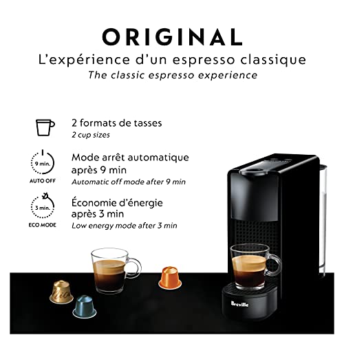 Nespresso Essenza Mini Espresso Machine by Breville, Piano Black
