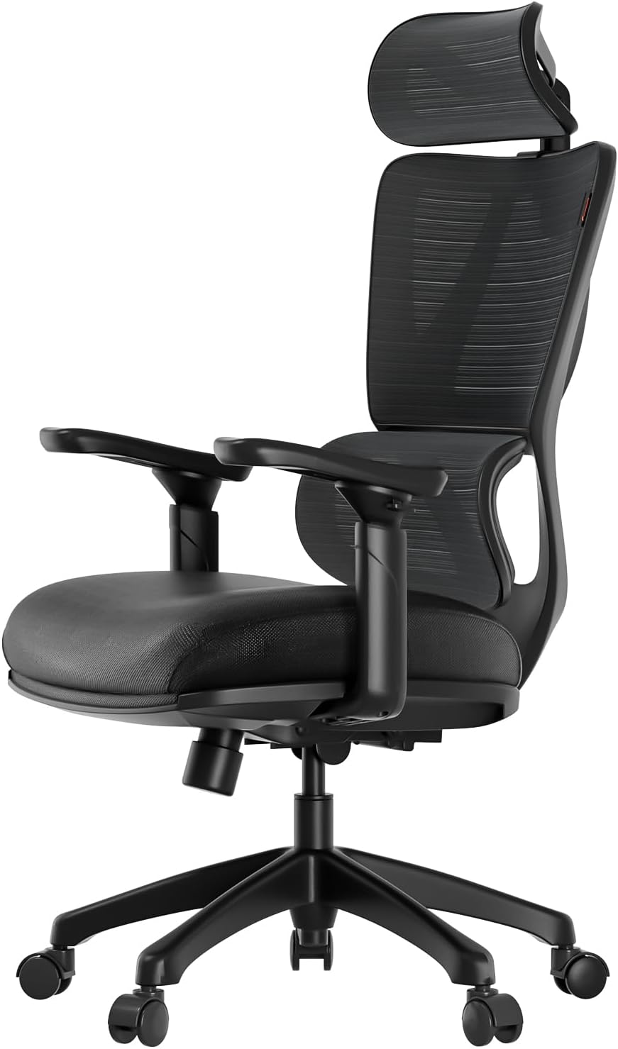 ProtoArc Ergonomic Office Chair with Wheels, Mesh Desk Chair with Adjustable 3D Arms and Headrest Adaptive Lumbar Support for Home Office Desk Chair with Wheels ErgoChair 100 (Black)