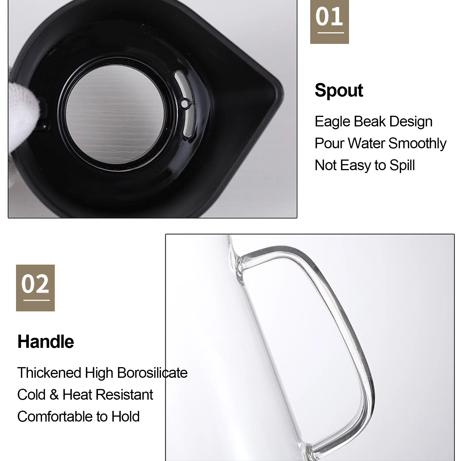 Cold Extraction Kettle Cold Brew Maker Cold Brew Coffee Kettle Iced Coffee Make Machine Glass Stainless Steel Airtight Cold Coffee Brew Maker Kettle