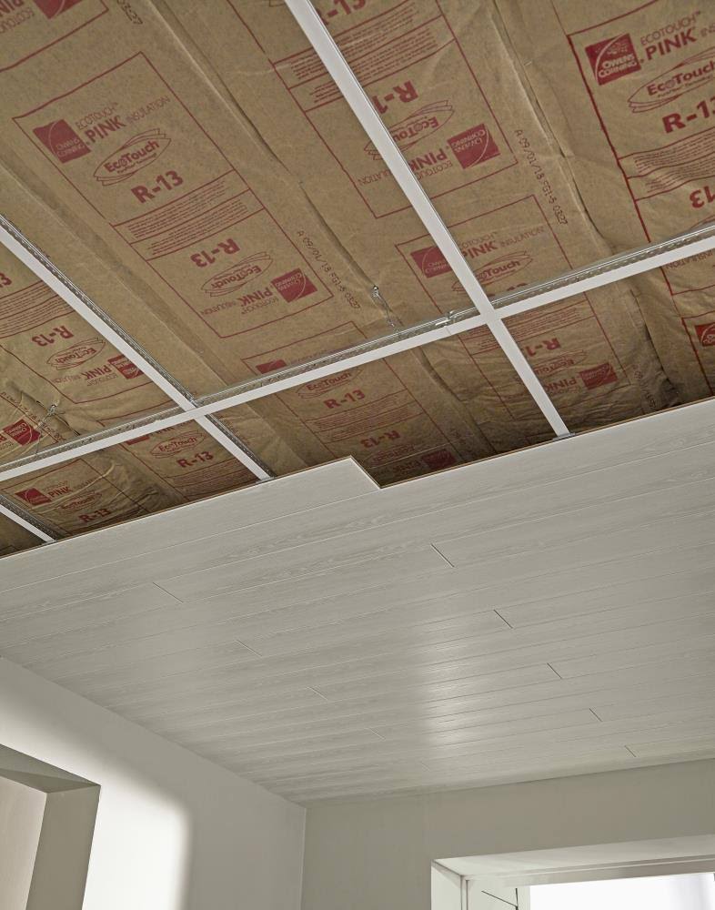Armstrong Ceilings Woodhaven 5 in. x 7 ft. Classic White Tongue and Groove Ceiling Plank (29 Sq. ft./Case) 1140B
