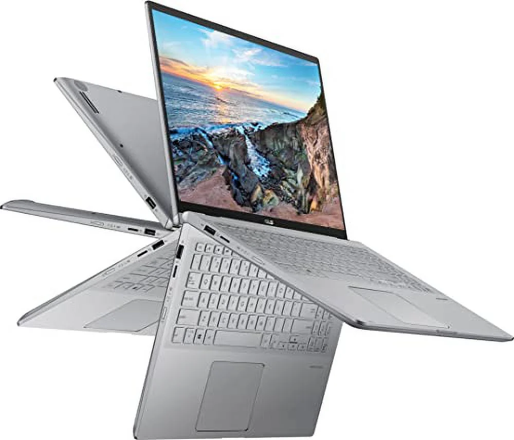 asus Touchscreen 15.6'' ZenBook Laptop with Windows 11 Pro, Full HD IPS Display, AMD Ryzen 7 5700U Processor, NVIDIA GeForce MX450, Backlit Keyboard, Gray (8GB RAM | 1TB PCIe SSD)