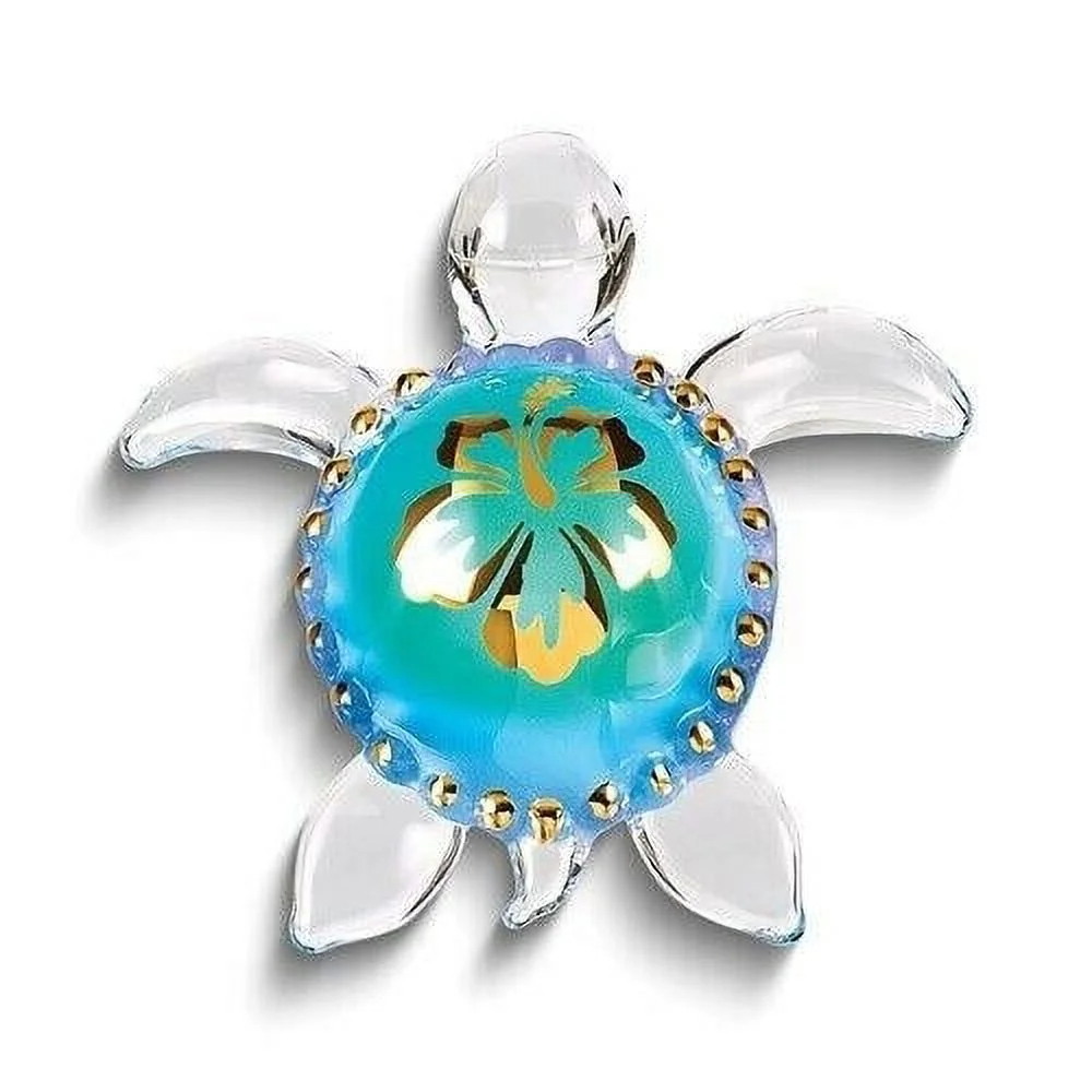 Aloha Sea Turtle Glass Figurine, 1.75 in.