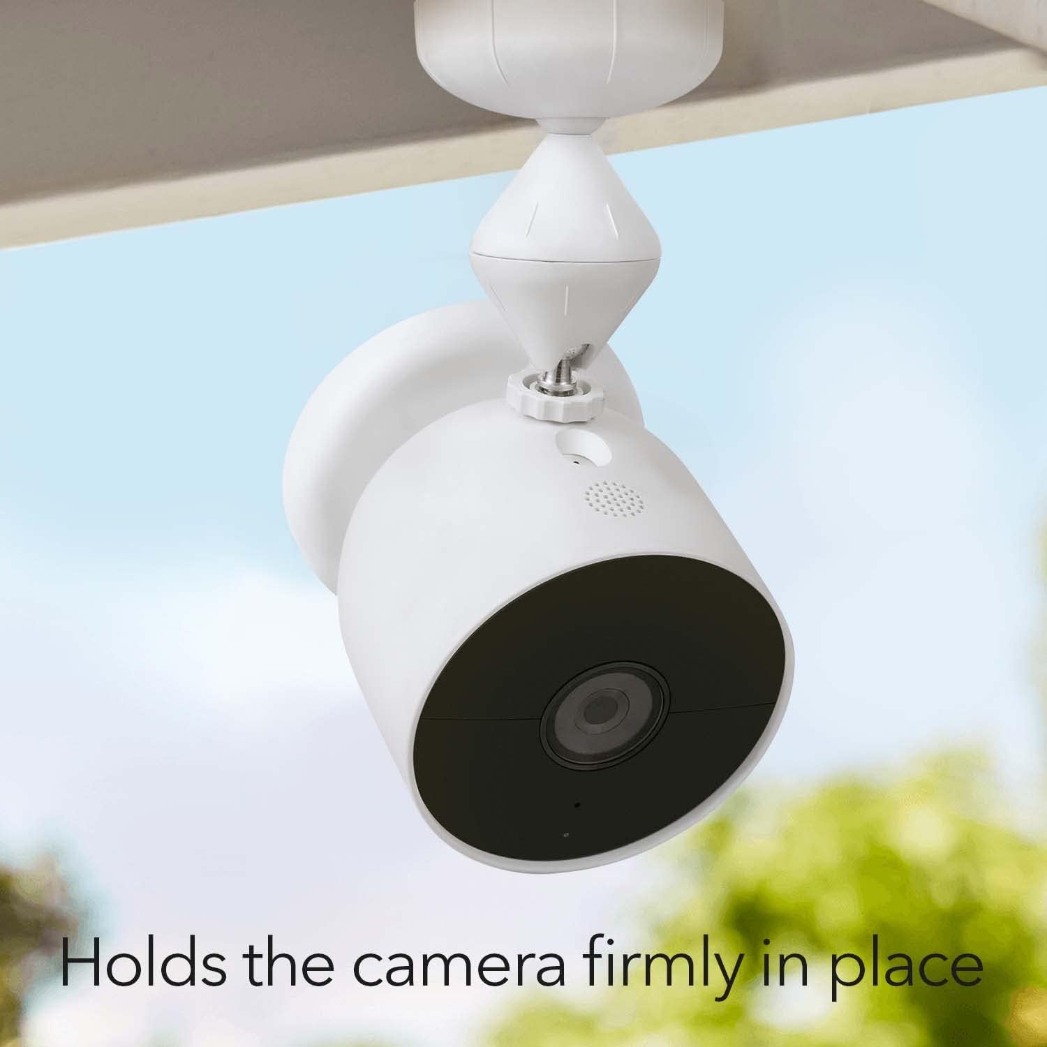 Wasserstein Premium Wall Mount Compatible with Google Nest Cam (Battery) - Designed for Google Nest