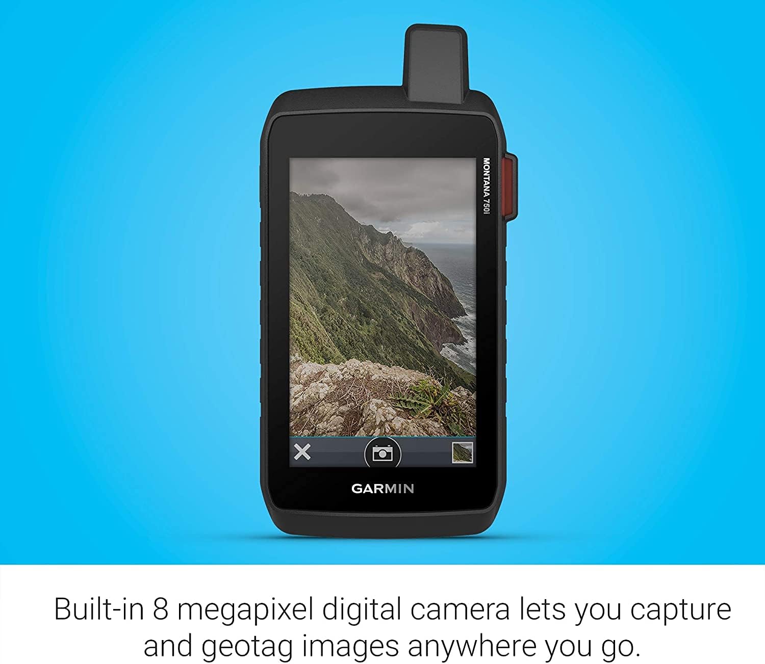 Garmin Montana 750i Rugged GPS Touchscreen Navigator with inReach Technology and North America Maps (010-02347-00) with Garmin Bicycle Handlebar Mount Bundle