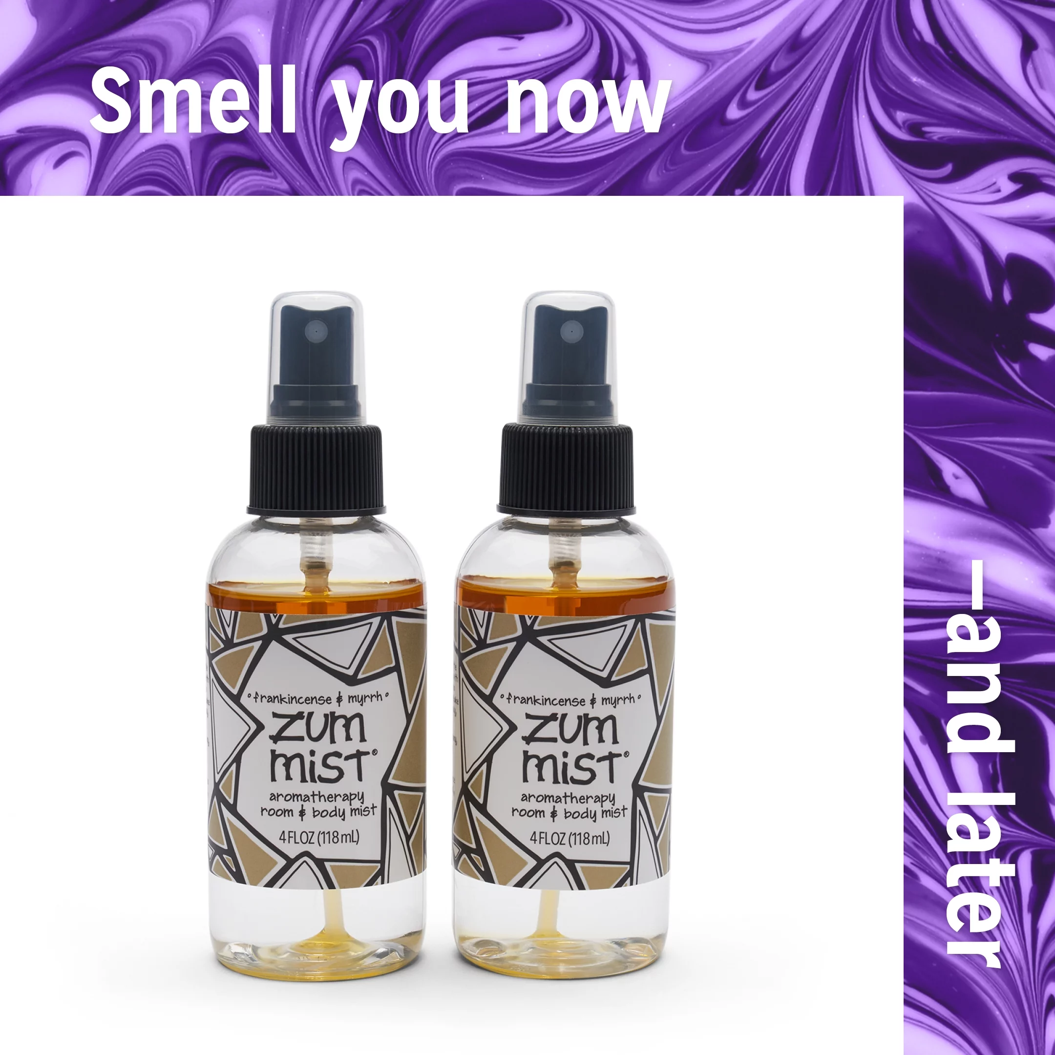 Zum Mist Room and Body Spray - Frankincense and Myrrh - 4 fl oz (2 Pack)