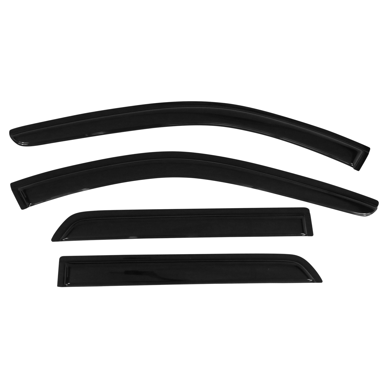 Ikon Motorsports Compatible with 11-24 Dodge Durango Acrylic Window Visors Vent Deflector Rain Guard 4Pc Set Outside Mount 2011 2012 2013 2014 2015 2016 2017 2018