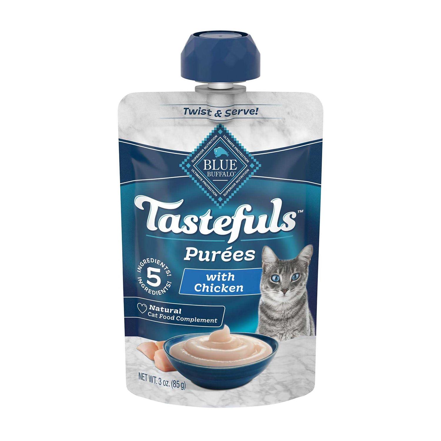 Blue Buffalo Tastefuls Purees Adult Cat Food Topper - Pet Supplies online store