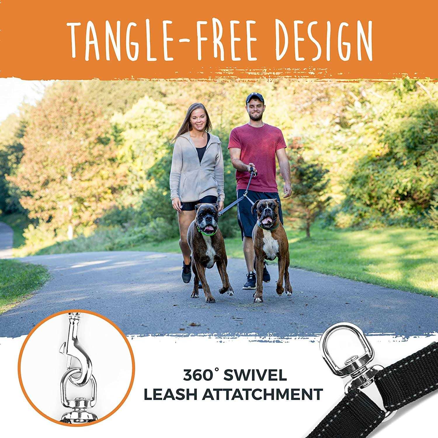 Mighty Paw Adjustable Double Dog Leash - Pet Supplies online store