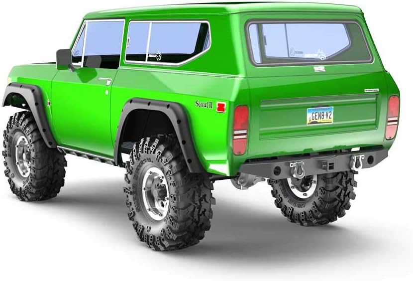 Redcat Racing Gen8 V2 International Scout II 1/10 Scale Rock Crawler Scale Truck, Green, GEN8-V2-GREEN
