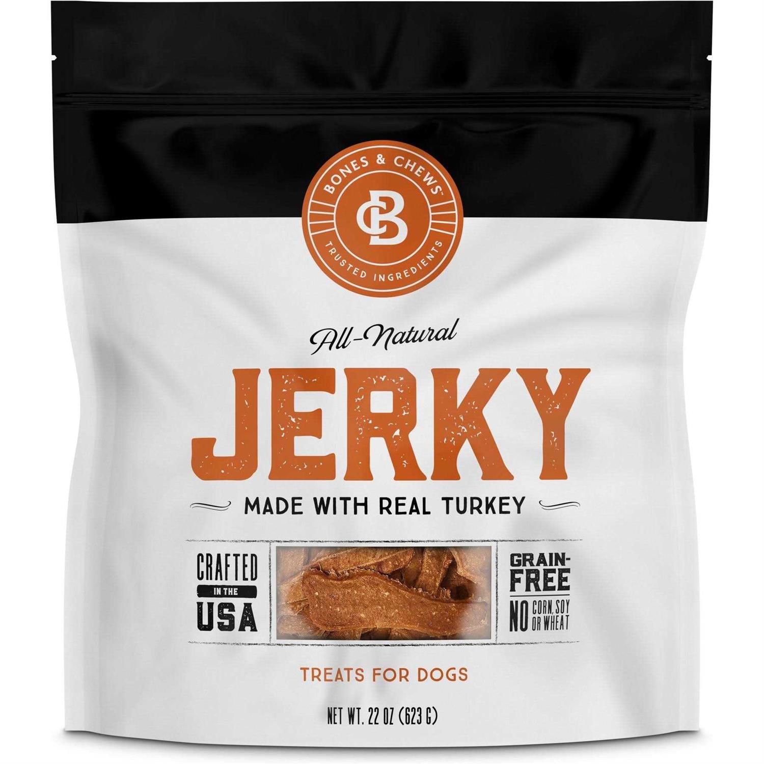 Bones & Chews All Natural Grain-Free Jerky Made with Real Beef Dog Treats - Pet Supplies online store
