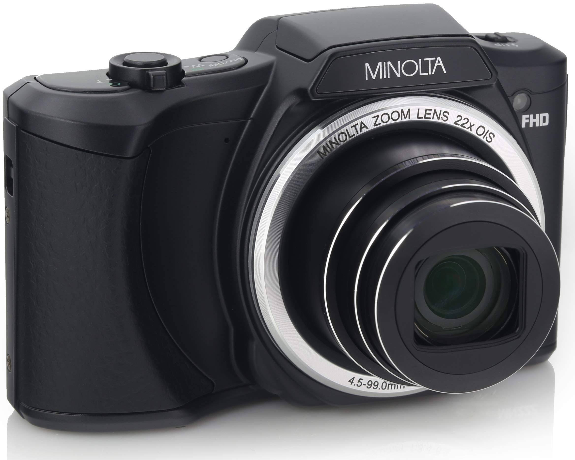 Minolta Mn22z-bk 20.0-Megapixel 1080p Full HD Wi-Fi Mn22z Digital Camera with 22x Zoom (Black)