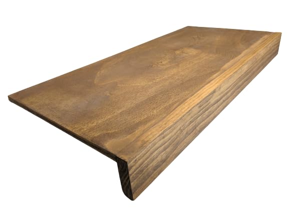 Wire rack cover by Crafted Palm for removable wood shelf covering in closet, kitchen pantry, bathroom, office, hallway or mudroom shelving board upgrade (40 Inch Length, 9 inch deep, Jacobean)