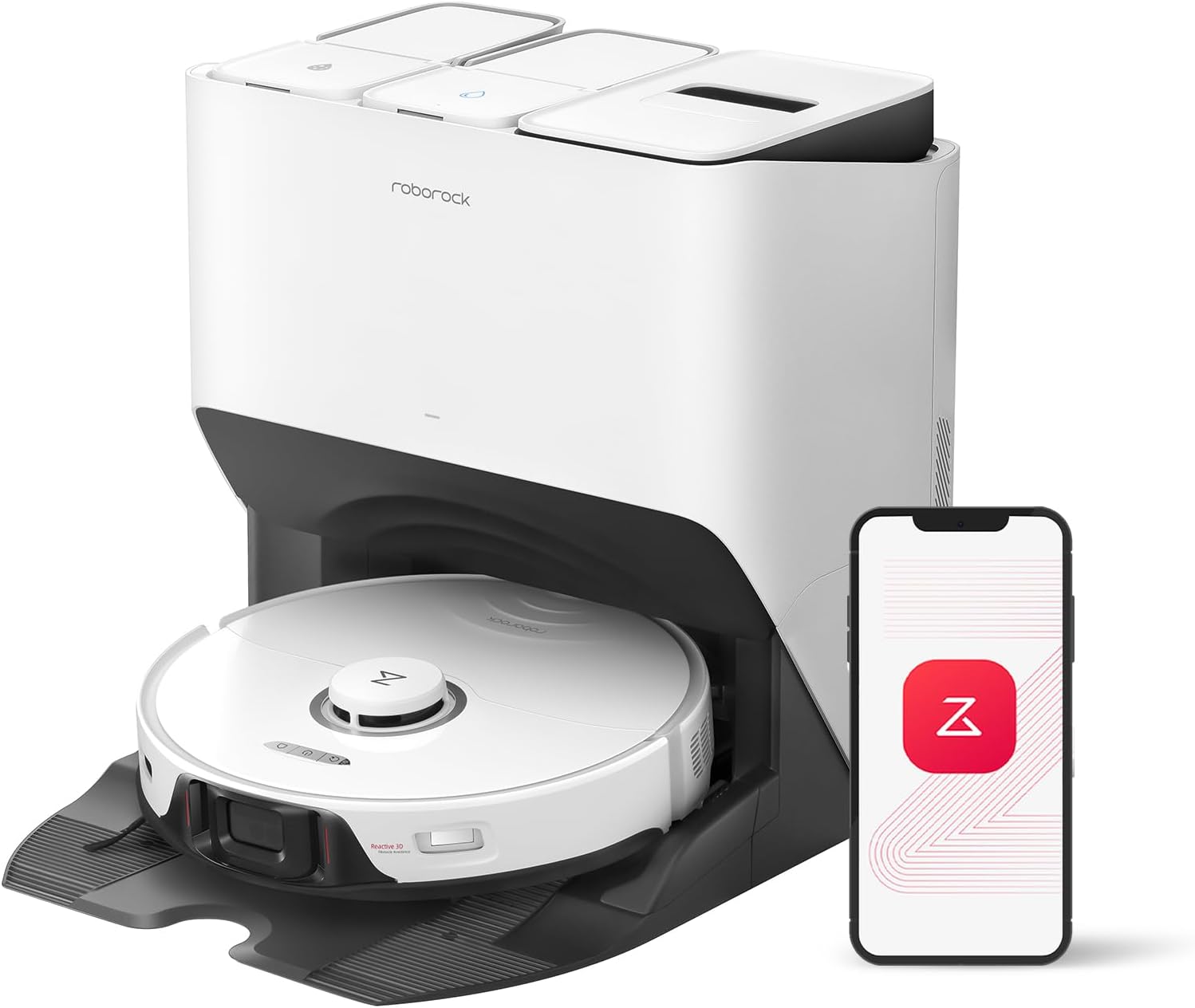 roborock S8 Pro Ultra Robot Vacuum and Mop, Auto-Drying, Self-Washing, Liftable Dual Brush & Sonic Mop, 6000Pa Suction, Self-Refilling, Self-Emptying, Obstacle Avoidance, White (RockDock Ultra Series)