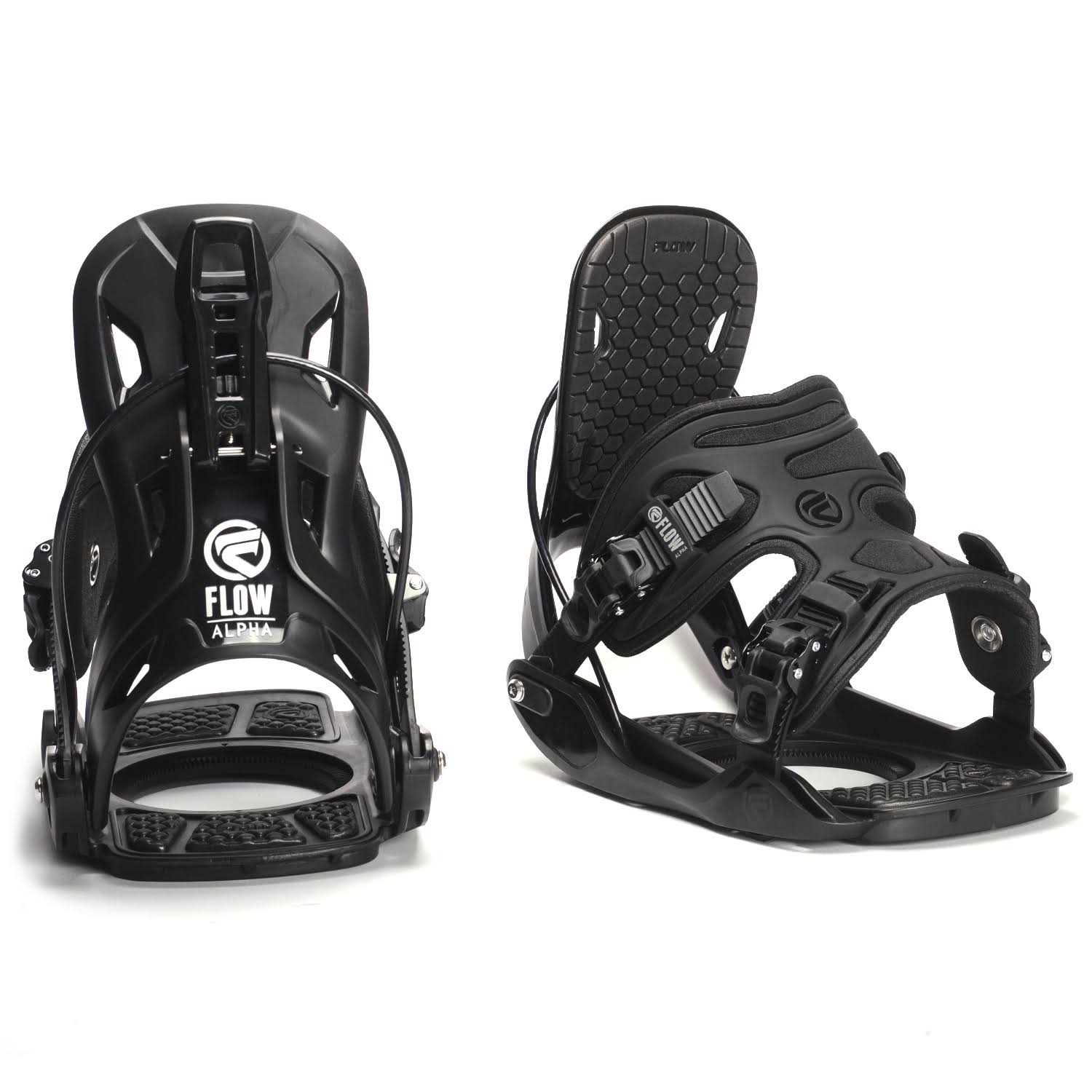 Flow 2017 Alpha (Black) Snowboard Bindings-Medium