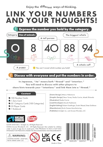 ito - Strategy Card Game - for 2 to 8 Players and Ages 8+