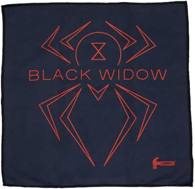 Hammer Black Widow 2.0 Hybrid Bowling Ball 14lbs & Bowling Products Bowling Widow Micro Suede Towel, Black