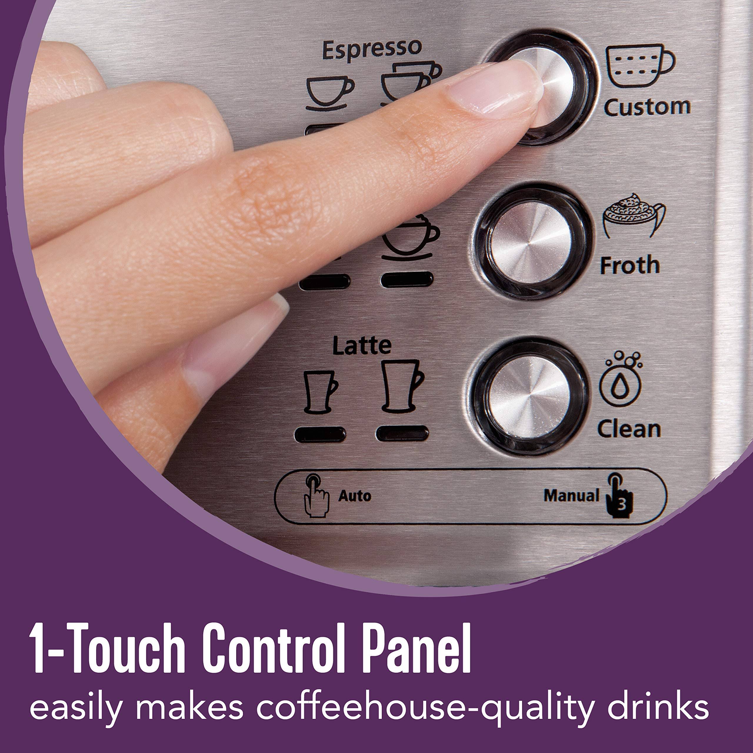 Mr. Coffee Cafe Barista Espresso and Cappuccino Maker, Silver