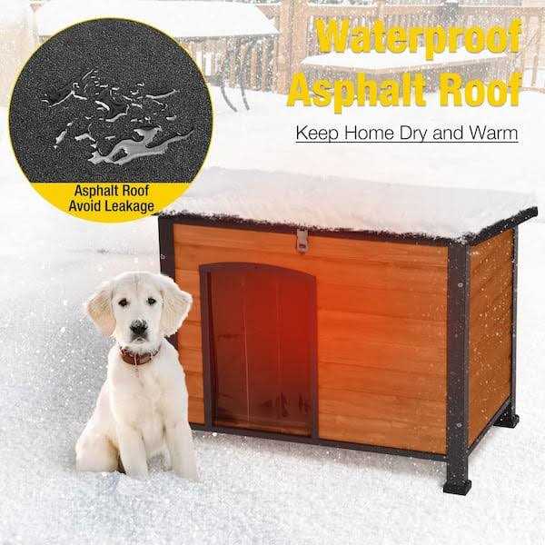 Aivituvin Insulated Outdoor Dog House with Liner Inside - Pet Supplies online store