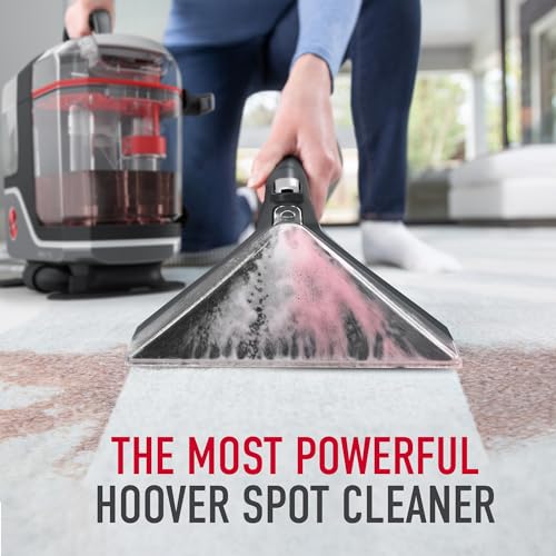 Hoover CleanSlate Plus Portable Carpet + Upholstery Spot Cleaner Machine, Powerful Suction with Versatile Tools, Pet Stain Remover, Car and Auto Detailer, Pair with Hoover Carpet Cleaner Solution - Radiant Selections