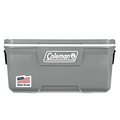 Coleman Classic Series Insulated Portable Cooler, Leak-Resistant Outdoor Hard Cooler Keeps Ice up to 5 Days, 52/70/120/150 Quart