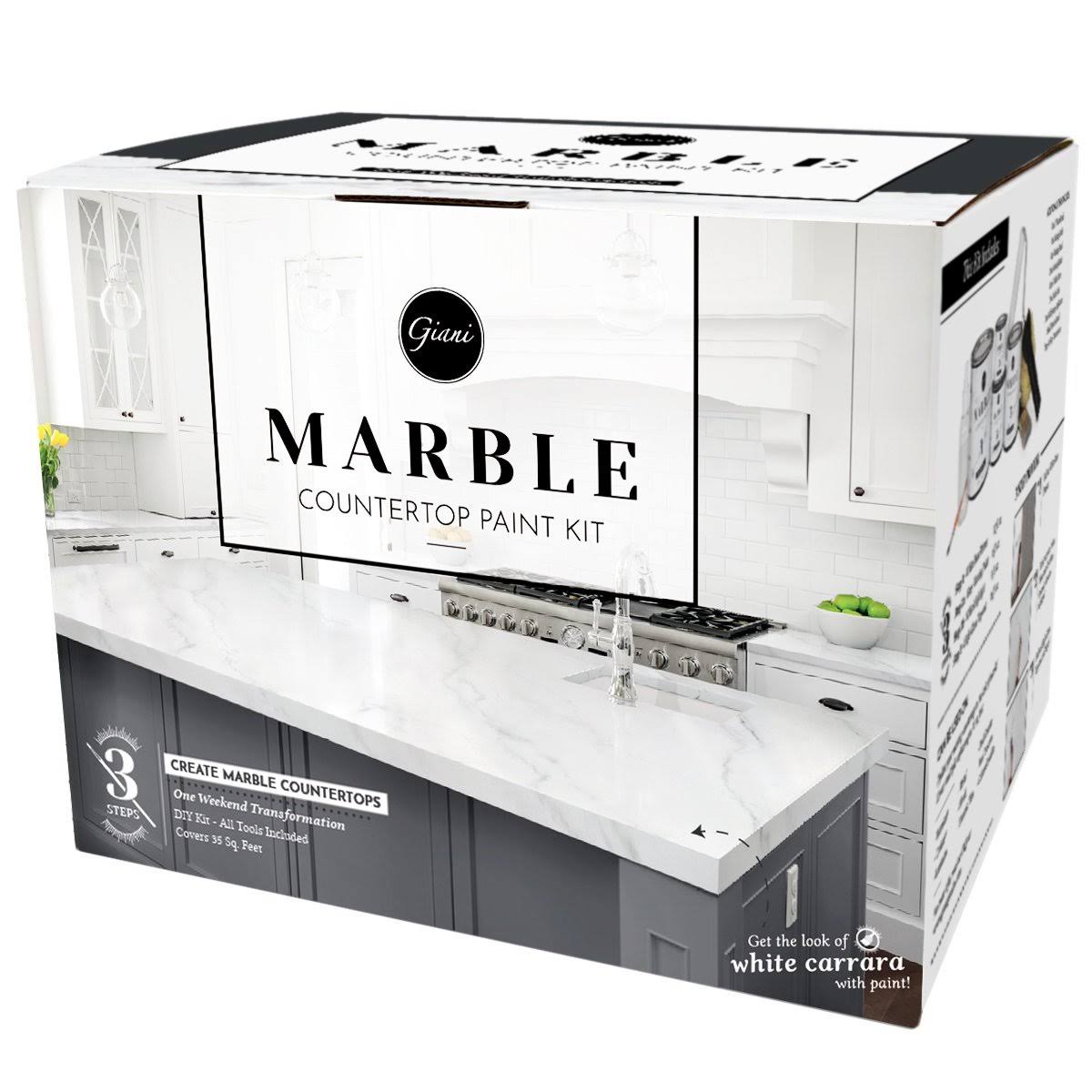 Giani Marble Countertop Paint Kit, White