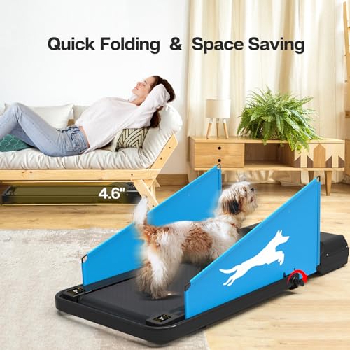 Dog Running Machine,Treadmill for Dogs Small Medium Dogs,Exercise Equipment for Puppy Pet Doggie Treadmill,Up to 220lbs, Low Noise