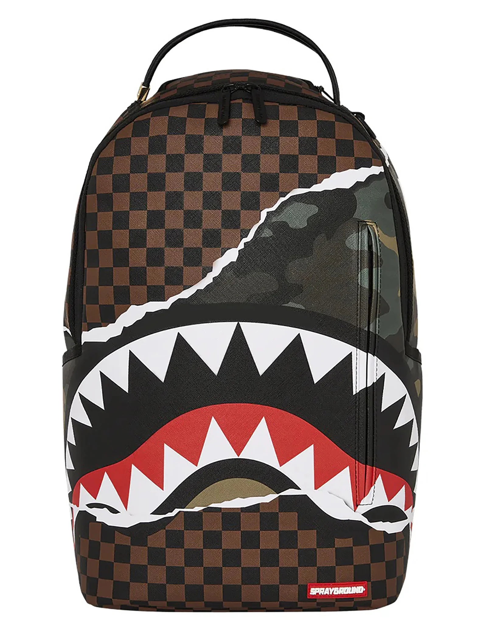 Sprayground Tear It Up Camo Backpack, Brown