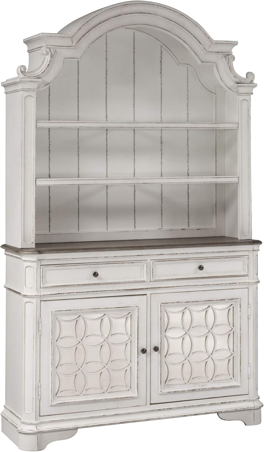 Magnolia Manor Hutch & Buffet, W56 x D18 x H92, White