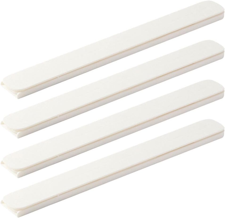 Housoutil Drawer Slides, 4Pcs Screw-On Plastic Drawer Rails Guide Rails Dresser Rail Side Mount Drawer Slide Rail Drawer Track Hardware Replacement Part