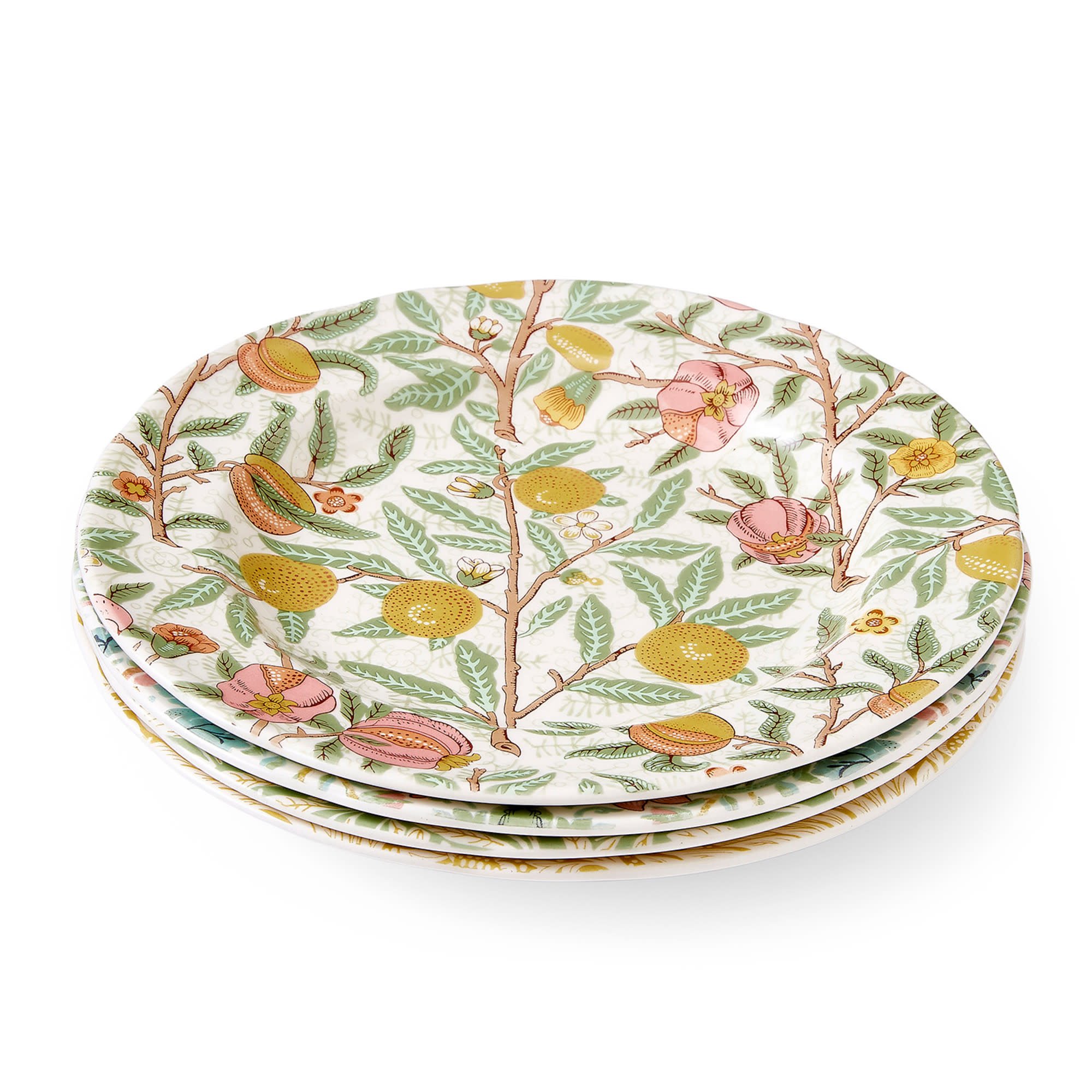 Spode Morris & Co Luncheon Plate Set of 4, Multicolored