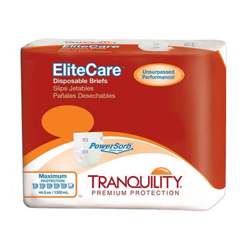Tranquility 2414 EliteCare Disposable Briefs-Extra Large-48/Case