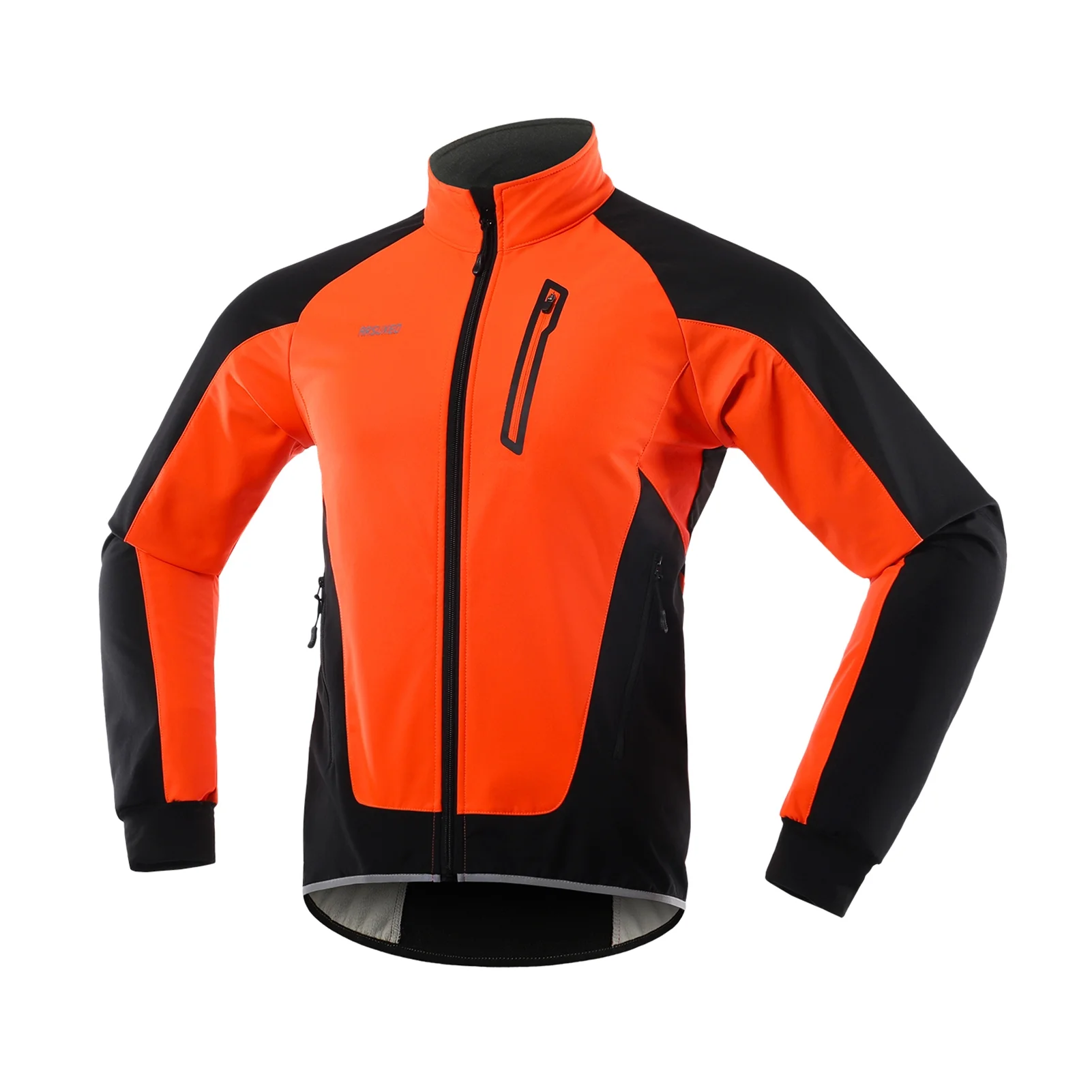 Arsuxeo Men Cycling Jacket Waterproof Windproof Thermal Fleece Bike Jersey MTB Riding Running Autumn Winter Jacket Coat