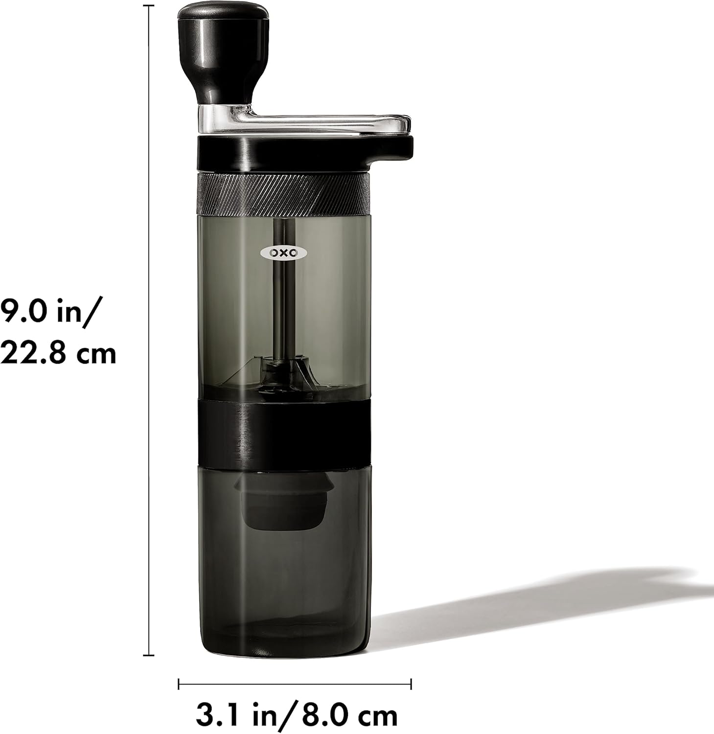 OXO Brew Manual Burr Coffee Grinder,Black