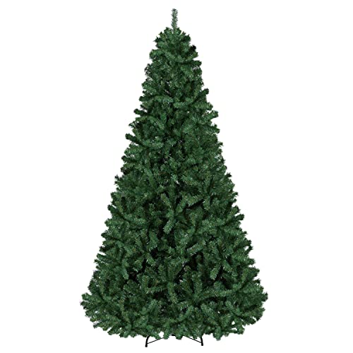 Yaheetech 6ft Premium Spruce Hinged Artificial Full Christmas Tree with 796 Branch Tips Holiday Xmas Tree with Metal Hinges and Foldable Base for Home Party Office Decoration