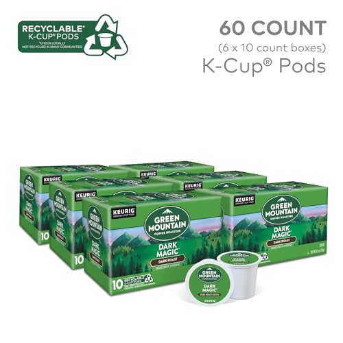 Green Mountain Coffee Roasters Dark Magic Keurig Single-Serve K-Cup Pods, Dark Roast Coffee, 72 Count