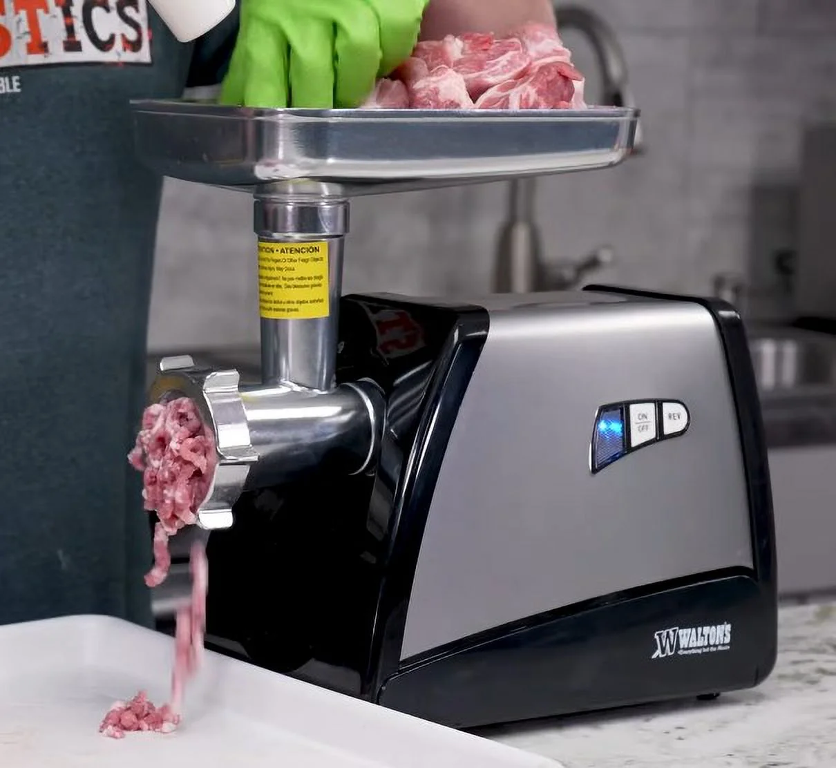 Walton's 8 lb Kitchen Grinder At Home Small Batch Meat Processor